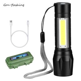 Portable Lanterns Mini Camping Light Double-sided Separate Control Lights USB Charging Lamp Multi-function