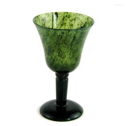 Wine Glasses 30ML Mandarin Duck Jade Black Luminous Cup Goblet Featuring Glass Mini Noctilucous Alcohol