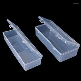 Storage Boxes Rectangular Plastic Clear Box Jewelry Container Case Bead Organizer