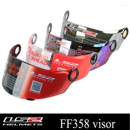 Capacetes de motocicleta LS2 Global Store Original FF358 Capacete de face Full Face Visor Lens multicoloroptional adequada para FF396 FF392