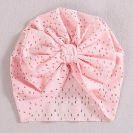 Hats Baby Hat Turban Lace Bow Headband Girl Born Beanie Cap Winter Infant Toddler Kids Luxury Soft Accessories