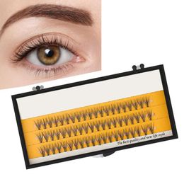 False Eyelashes 10Pcs/Set Air Grafted Natural Fibre Makeup Eye Lashes For Dressing Room
