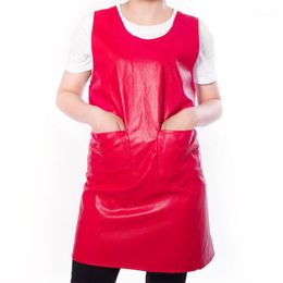 Aprons Apron Utensil Accessories 5 Colour PU Leather Waterproof Kitchen Household1
