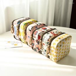 Storage Bags Sanitary Napkin Cosmetic Bag Capacity Korean Cute Simple Japanese Zipper Mini Aunt Towel