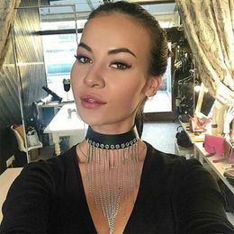 Pendant Necklaces MUMU Fashion Leather Black Collar Chain Jewellery Appealing Adult Neck Sleeve Toy For Women