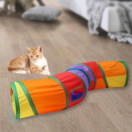 Cat Toys Pet Tunnel Toy Eco-friendly Holes Tube Funny Kitten Exercise Training