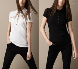 Women's T Shirts Top Quality Summer Women's Knight Polo Short Sleeve Cotton Casual Solid Lady Fashion Femme