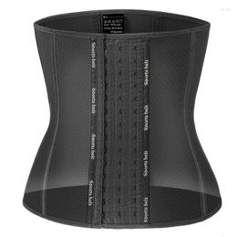 Women's Shapers Women Fitness Belt Latex Waist Trainer Corset Belly Slimming Body Shaper Modeling Strap Tummy Control Steel Boned Shapewear