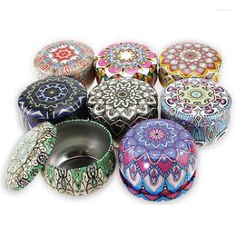 Storage Boxes Christmas Tin Box Tea Candy Jewellery Candle Jar Small Iron Wedding Favour House Decor Display