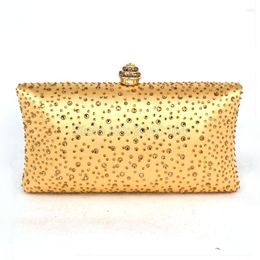 Evening Bags Gold Diamond Purple Clutches Women Clutch Bag Crystal With Chain Silver Wedding Female Party Purses T04