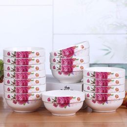Bowls Chinese Rice Bowl Ceramic Meal Noodle Small Drink Soup Microwave Tableware
