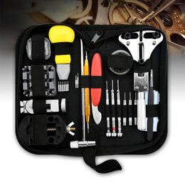 Watch Repair Kits 151 Pieces Tool Kit With Carrying Bag Clock Opener Back Remover For Battery Replacement Watchmaker