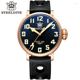 Wristwatches Men Watch Bronze Automatic Sapphire Crystal 20ATM Water Resistant Luminous NH35 Movement WristwatchWristwatches WristwatchesWri