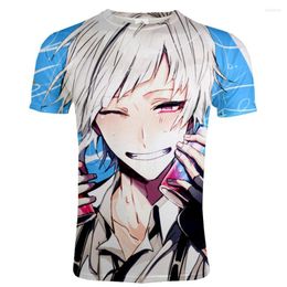 Men's T Shirts Stray Dogs Fashion Anime 3D Printed T-shirt Harajuku O-Neck Streetwear Tshirt Spring Summer Trendy Hip Hop Tees Tops Male