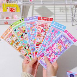 Gift Wrap Laser Kawaii Bear Decorative Stickers Pack INS Animal Scrapbook Planners Calendars Gifts Journal Decoration Stationery