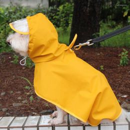 Dog Apparel Waterproof Pet Raincoat With Hood Clothes For Accessories Durable Rain Coat Hooded Outdoor Jacket