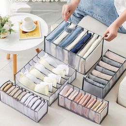 Storage Boxes Underwear Organiser For Clothes Separated Socks Shorts Bra Boxs Dormitory Closet Drawer Washable