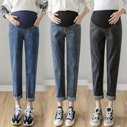 Maternity Bottoms Fashion Jeans Pants Denim Loose Wide-leg Harlan Carrot Autumn And Winter Daddy