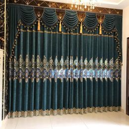 Curtain Curtains European Water-soluble Embroidery Cashmere Bedroom For Living Room Modern Window Valance