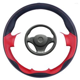 Steering Wheel Covers Customised Hand-stitched PU Leather Braid For E83 X3 2003-2010 E53 X5 2004-2006