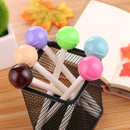 1PCs Creative Lollipop Gel Pen Cute Student Stationery Cartoon Water-Based Paint High Quality Office Signature