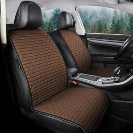 Car Seat Covers Universal Flax Cover Breathable Auto Cushion Protector Front Rear Pad Mat With Backrest Fit Suv Or Van