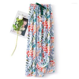 Women's Sleepwear Women Cotton Pants Print Intimate Lingerie Casual Nightwear Pyjamas Home Clothes Summer Pyjamas Homewear Pijamas