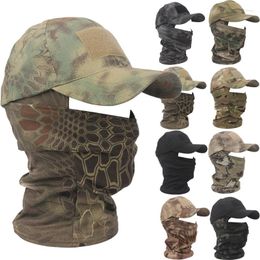 Cycling Caps LUC Tactical Army Camouflage Mask Hat Baseball Cap Men Women Summer Snapback Sun Hats Military Hood Outdoor Gorras