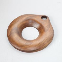 Table Mats Black Walnut Pot Mat Thickened Ring Insulation Household Anti Scalding Pl