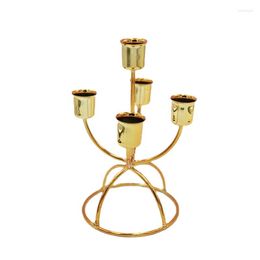Candle Holders Nordic Creative Retro Gold Candlestick Centre Pieces For Tables Wedding Stand Dining Table Decor Ev Dekorasyon Aksesuarlar D