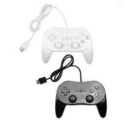 Game Controllers High Quality Gamepads Classic Controller With Grip Joypad Gamepad Plastic Black White Console