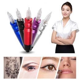 Tattoo Guns Kits Solong High Quality Hybrid Permanent Makeup Eyebrow Pen Rotary Machine Gun For Shader Linnner Colouring