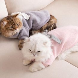 Dog Apparel Autumn Winter Warm Cat Clothes Cute Sweet Pet Knitted Sweater For Small Cats Kitten Coat Jacket Pets Clothing Supplies