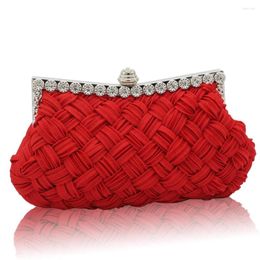 Evening Bags Designer Women's Chain Day Clutches Wedding Bag Ladies Rhinestone Cluth Luxury Diamond Handbag White Purse Woman Tote