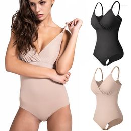 Women's Shapers Seamless Bodysuit Shapewear Women Smooth Body Shaper Tummy Control Corset Top Abdomen Belly Flat Postpartum Waist Trainer