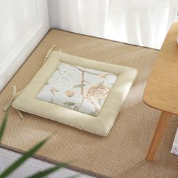 Pillow Japan Style Summer Seat Modern Pastoral Flowers Pattern Chair Tatami S Beige Mats Home Living Room Decoration