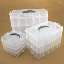 Storage Boxes Children's Toy Brick Box Building Block Jewellery Organiser Housekeeping Plastic Transparent Sorting Container