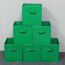 Storage Boxes 3Pcs/Set Non-woven Folding Box Closet Sundries Organizer Office Bedroom Toys Laundry Bins