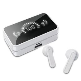 Cell Phone Earphones Wireless Headphones Charging Box HIFI Stereo Sound Waterproof Sports Mirror A30S Earplugs With Microphone