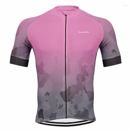 Racing Jackets Summer Pro Team RUNCHITA Men's Cycling Jersey Short Sleeve Quick Dry MTB Mountain Bike Shirts Riding Clothing