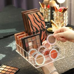 Storage Boxes Clear Acrylic Cosmetic Box Makeup Lipstick Eyeshadow Palette Organiser Storag Contain