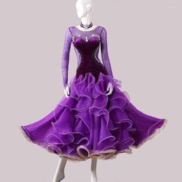 Stage Wear Modern Dance Competition Skirt Style Ballroom Dress Swing Show Waltz Costumes