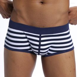 Underpants Men Male Underwear Boxers Shorts Cotton Boxer Panties Cuecas U Convex Pouch Sexy Bikini