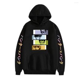 Men's Hoodies 2023 Anime X Killua Printed Oversized Sweatshirts Men/women Casual Pullover Hooded Full Cartoon Regular