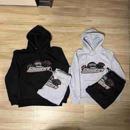 2023 Felpe con cappuccio Trapstar Uomo Moda Asciugamano Ricamo Pullover Felpa con cappuccio casual Set Felpe con cappuccio Hombre Chandal Superm