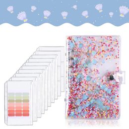 Budget Binder Cover With 10Pcs Transparent Cash Envelopes Waterproof PVC Zippered Bags For