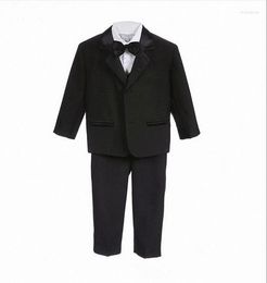 Clothing Sets High Quality Baby Boy Tuxedo Suit For Wedding Child Blazer Set 5pcs:coat Vest Shirt Tie Pants Formal Dress 1-3year