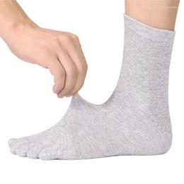 Women Socks 1Pairs/Lot Japanese Style Tabi Toe Cotton Men Bamboo Fibre Deodorant Breathable Separate Kimono Five Fingers