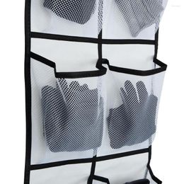 Storage Boxes 12 Pockets Mesh Cloth Bag Wall-mouth Hanging Behind The Door Shoe Gloves Groceries Organiser Rack