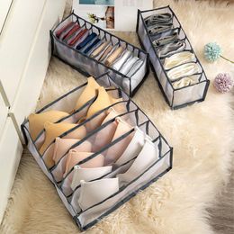 Storage Drawers Bra Organiser Box Dormitory Home Closet Drawer Organisers For Underwear Socks Cabinet Separated Foldable
